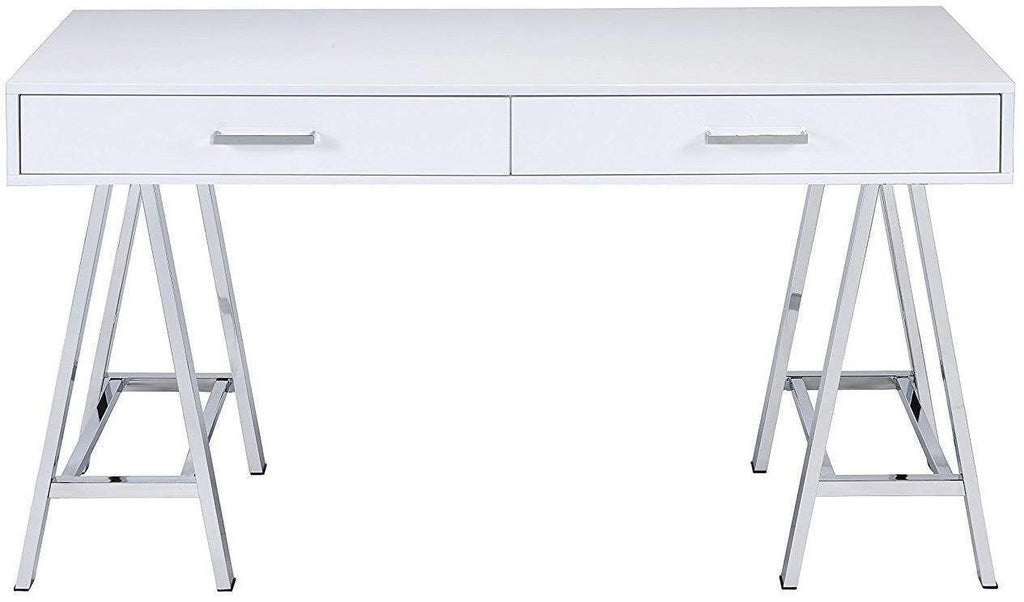White High Gloss Desk D1808