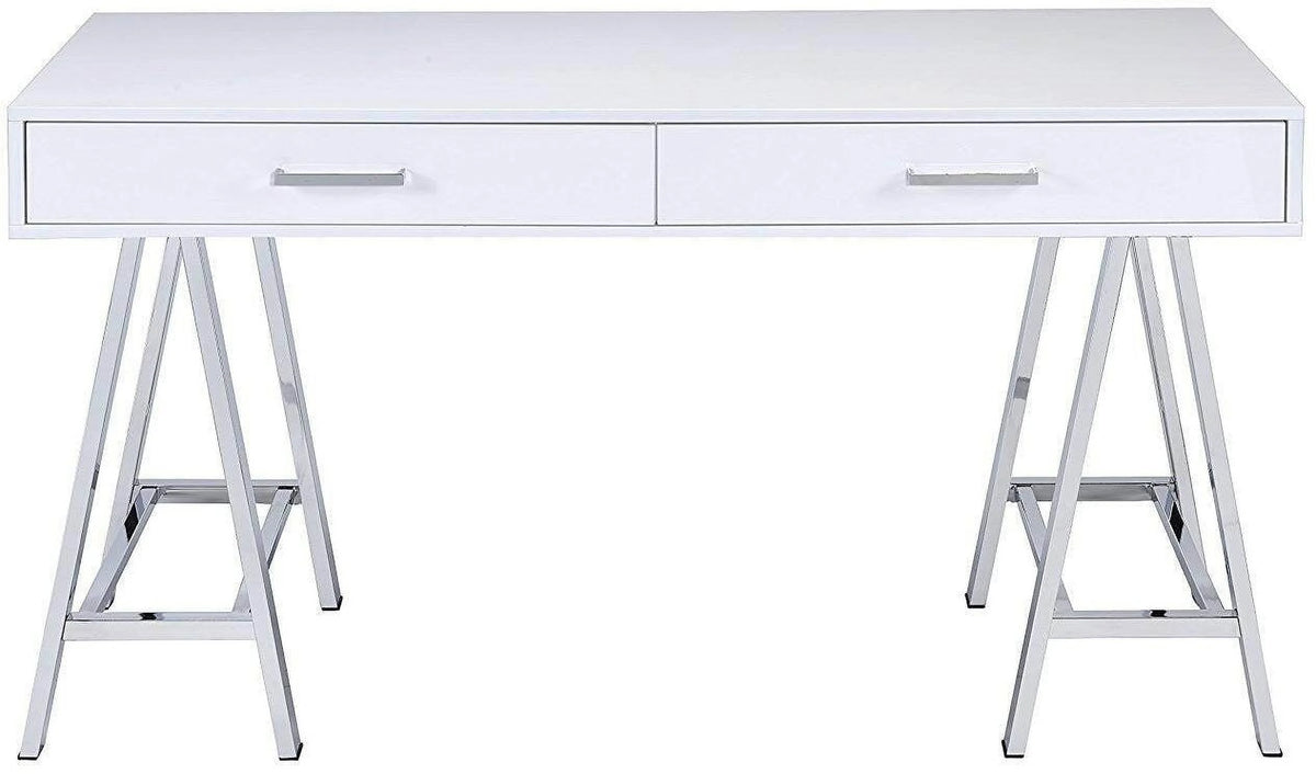 White High Gloss Desk D1808