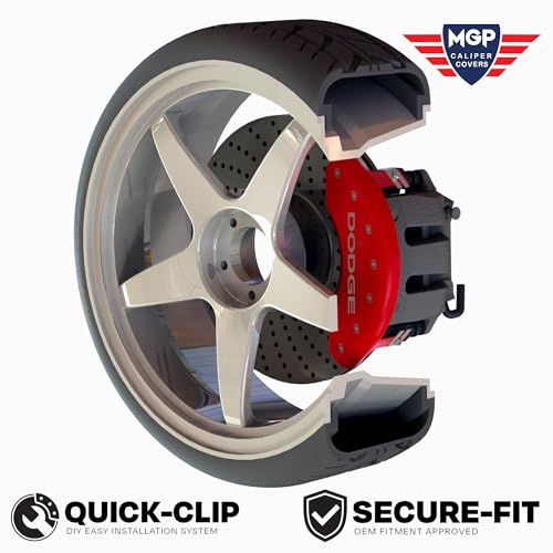 Red Powder Coated Aluminum Brake Caliper Covers Set of 4 T729