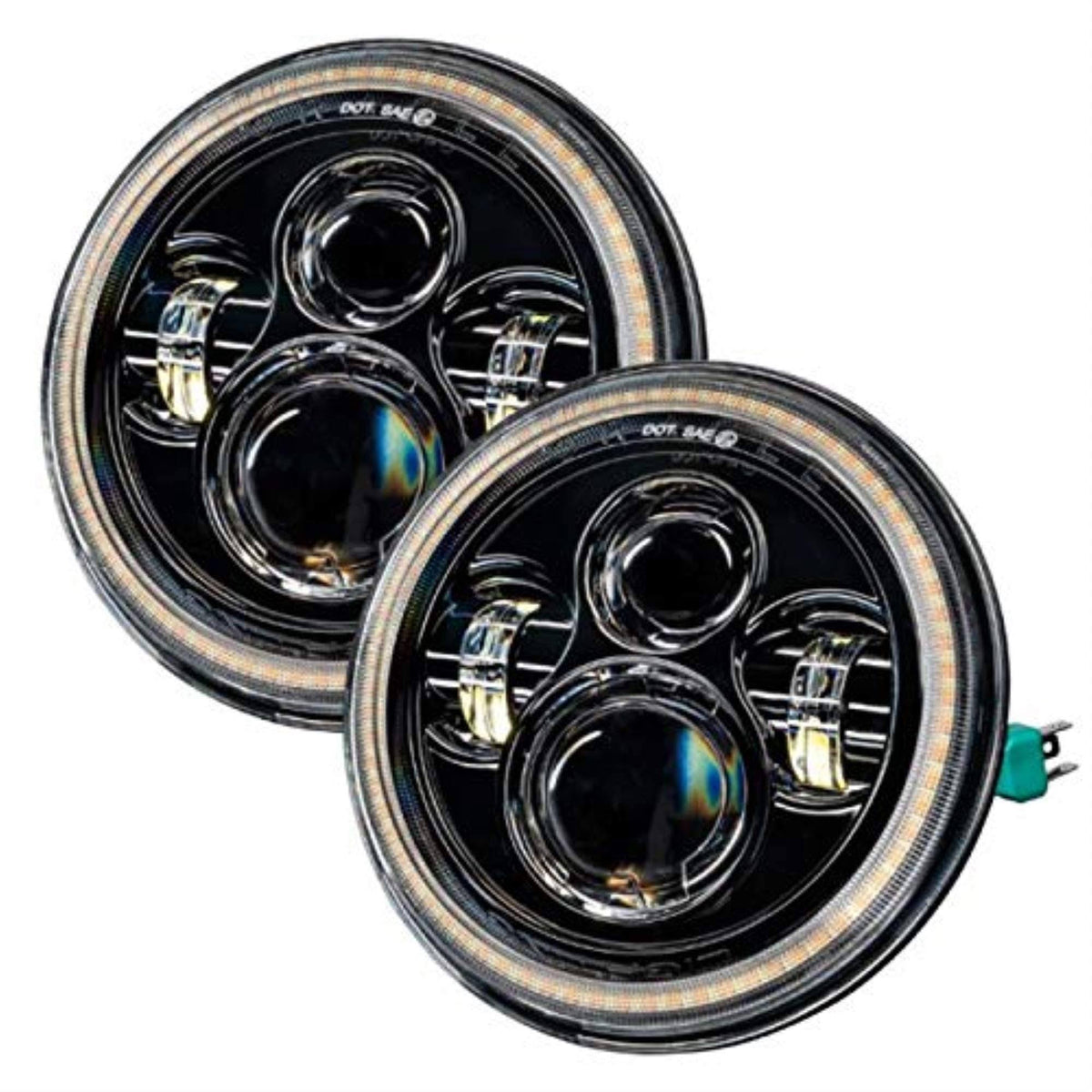 Jeep Wrangler JK LED Halo Headlights F702