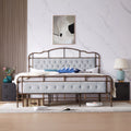 King Size Gray Metal Bed Frame G7096